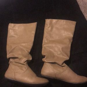 Tan boots